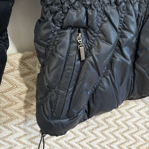 Rainforest Women's Goose Down Packable Puffer Travel Coat Jacket Black Small - Picture 3 of 11